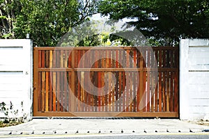 Wooden gate