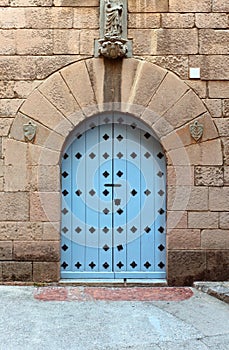 Wooden gate, middle ages , Spain