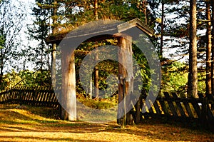 Wooden gate Telemark, Norway