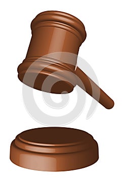 Wooden gavel