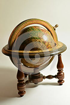 Wooden globe