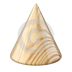 Wooden glosy cone