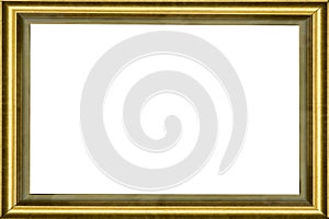 Wooden golden classic frame