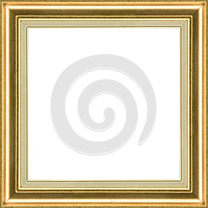 Wooden golden classic frame