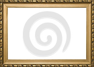 Wooden golden classic frame