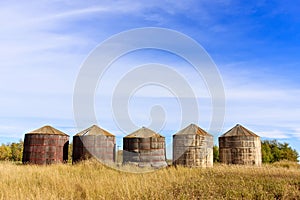 Wooden Grain Storage Bins