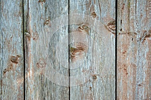 Wooden grey planking background with cracks and splits