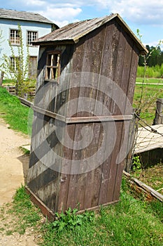 Wooden guard post