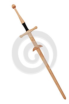 Wooden Hand Crafted Replica of a ZweihÃÂ¤nder with Clipping Path photo