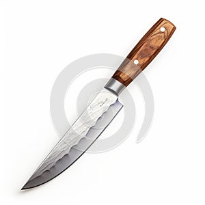 Wooden Handle Knife: Julio Shimamoto Style, Carcore, Amber, Highly Textured