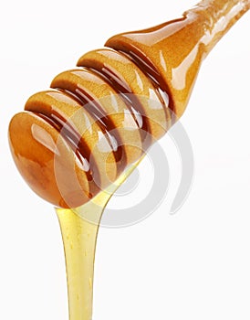 Wooden honey drizzler photo