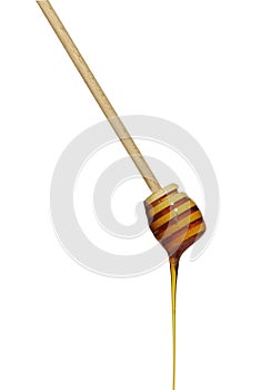 Wooden honey drizzler photo