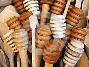 Wooden honey spoons