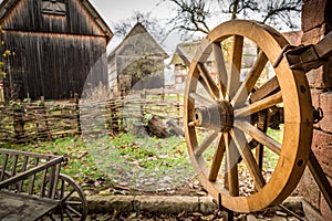 Wooden Horse Car Wheel