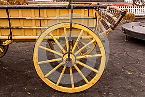 Wooden horse drawn carriage