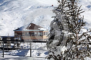 Wooden Hotel in Kayseri Erciyes Mountain Kayseri City