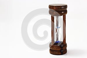 Wooden hourglass