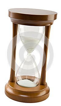 Wooden Hourglass Tilted