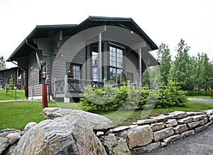 Wooden house 7-A at Tahko-Tours Oy village near Tahkovuori Tahko resort. Finland