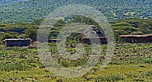 Wooden house in Africa