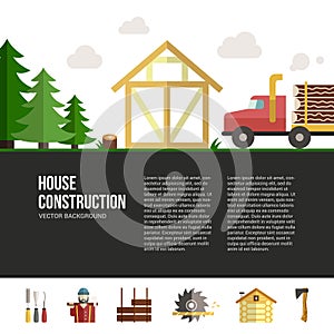 Wooden House Building