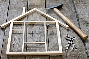 Di legno casa costruzione ristrutturazione 