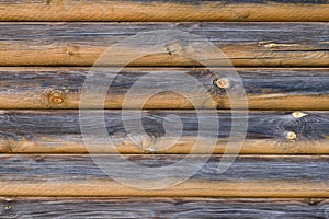 Wooden house facade background surface close up