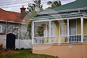 Wooden house with front porch