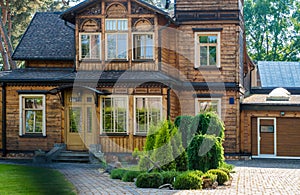 Wooden house in Latvia