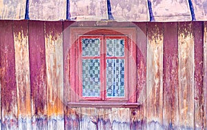 Wooden house window