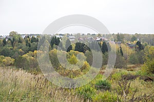 Wooden house in the woods rural scene scenics sky,