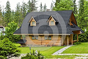 Wooden house in Zakopane Tatra mountains