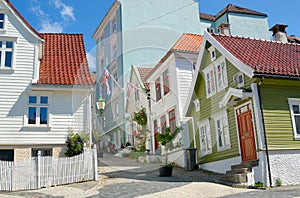 Wooden houses in Bergen Norway