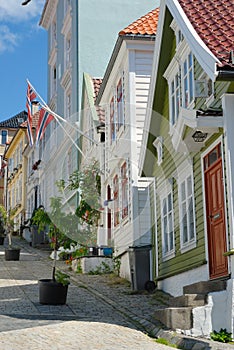 Wooden houses in Bergen Norway