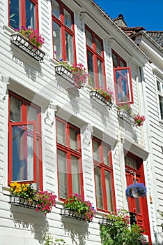 Wooden houses in Bergen Norway