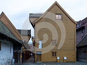 Wooden houses in Bergen, Norway