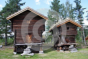 Wooden houses now serve more as skanzen Norway