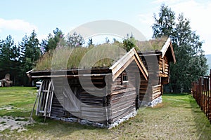 Wooden houses now serve more as skanzen Norway