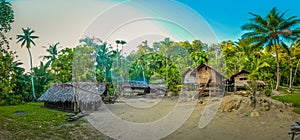 Wooden houses in Papua