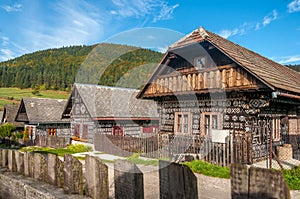 Wooden Houses in Village Cicmany