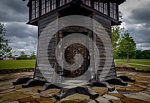 Wooden Hut in Park