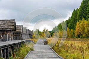 Wooden hut