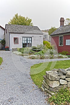 Wooden huts in USA