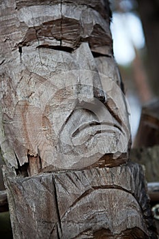 Wooden idol