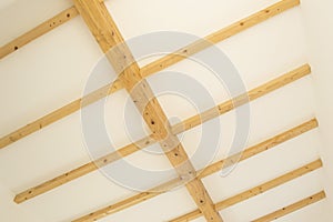 Wooden indoor beams