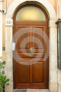 Wooden Italian Door in Taormina