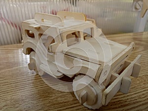 Wooden Jeep Model