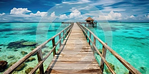 Wooden jetty