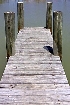 Wooden jetty