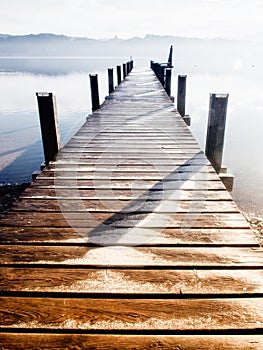 Wooden jetty